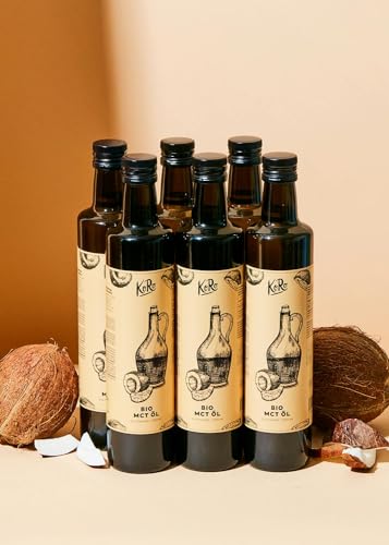 KoRo - MCT Öl 6 x 500 ml - Geschmacksneutral - Gewonnen aus reinem Kokosöl - Bio-Qualität