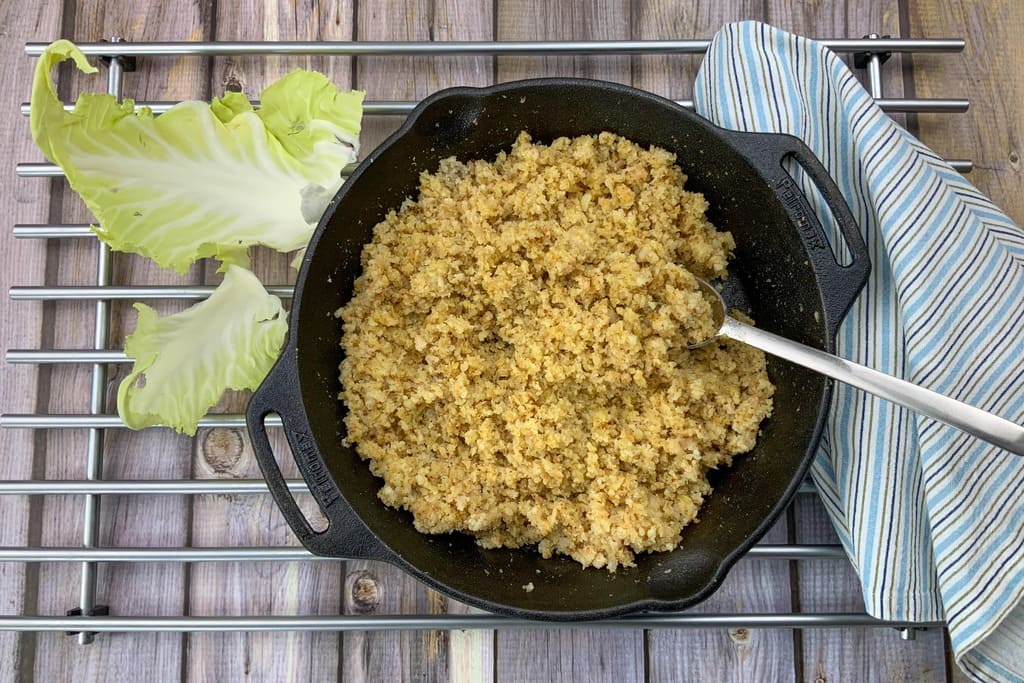Schneller low carb Reis aus gesundem Blumenkohl