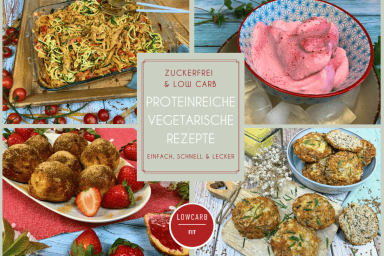 Proteinreiche vegetarische Rezepte mit Bildern von Baked Feta Pasta, Softeis aus dem Thermomix, Eiweißbrötchen und Quarkbällchen