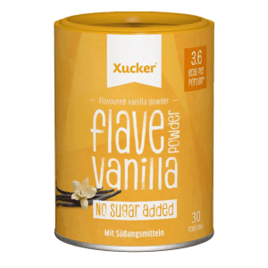 Dose des Vanille Geschmackspulvers Flave Powder Strawberry von Xucker